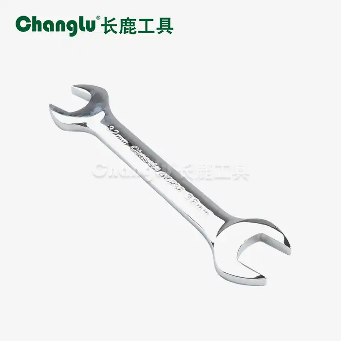 Carbon steel mirror double-ended wrench